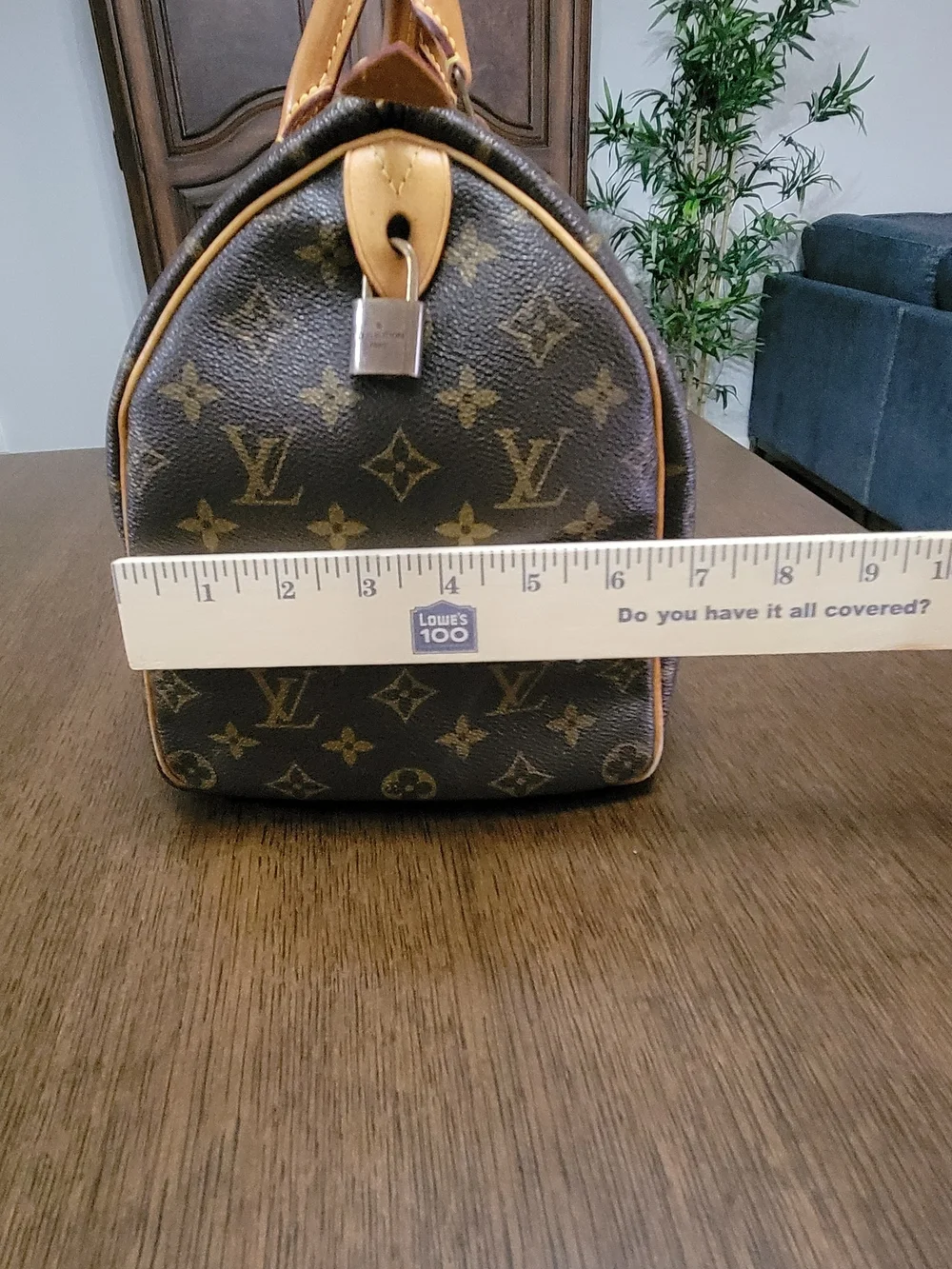 Louis Vuitton Brown Monogram Speedy 35 9.00Top-Handle Bag